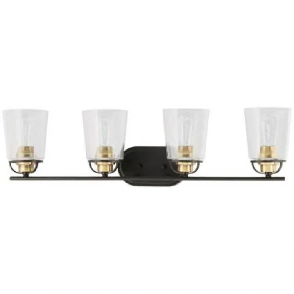 4 Light Antique Bronze Finish Bath Light (Brand New)
